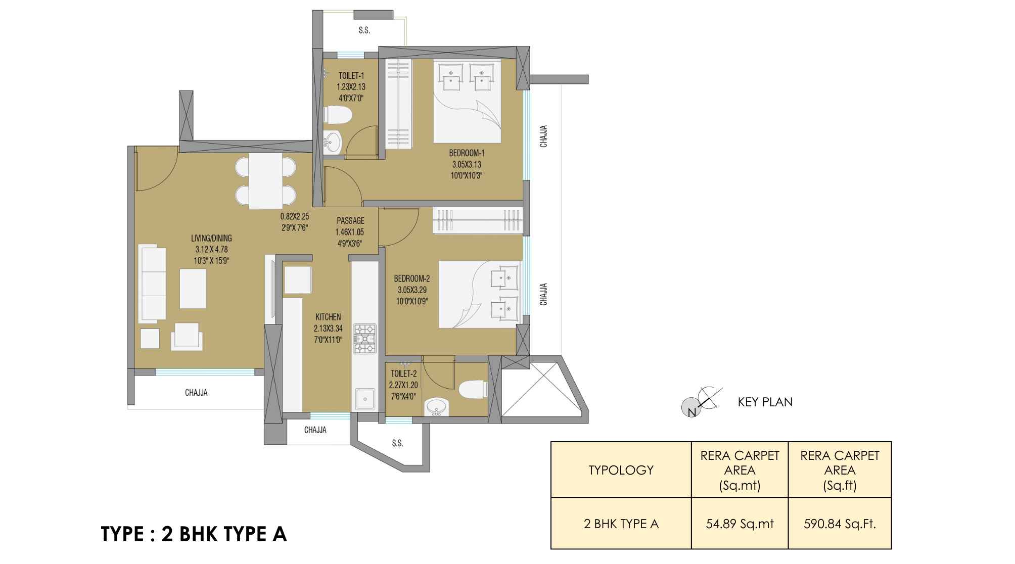 Rajlaxmi-Helios-Codename-Park-Street-Floor-Plan-2-BHK-590-sqft