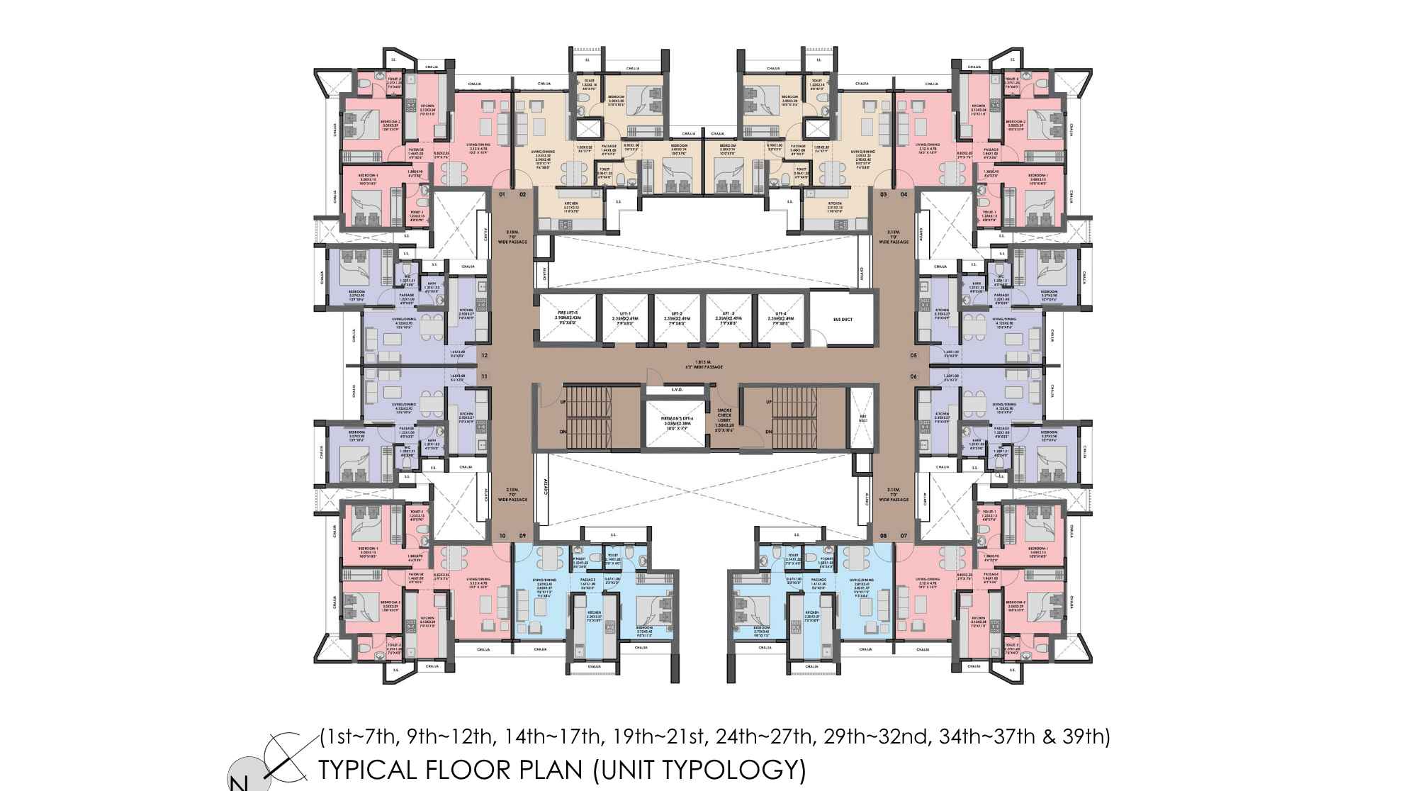 Rajlaxmi-Helios-Codename-Park-Street-Typical-Floor-Plan